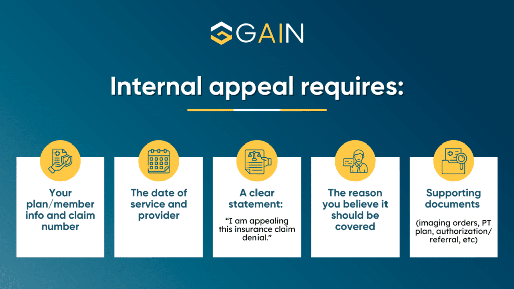 internal appeal for insurance