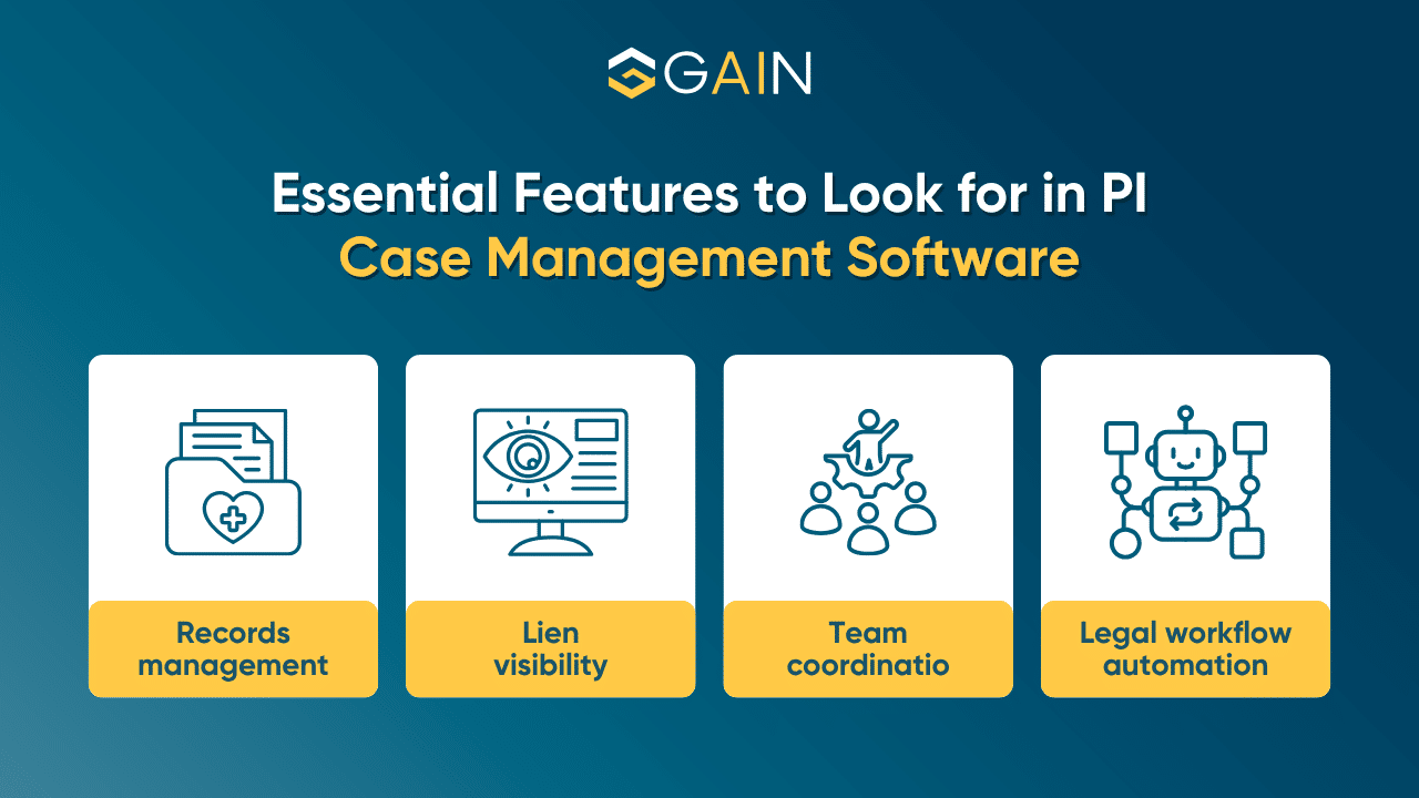 Features for Personal Injury Legal Software